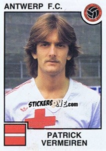 Sticker Patrick Vermeiren - Football Belgium 1984-1985 - Panini