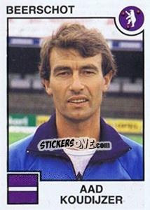 Sticker Aad Koudijzer - Football Belgium 1984-1985 - Panini