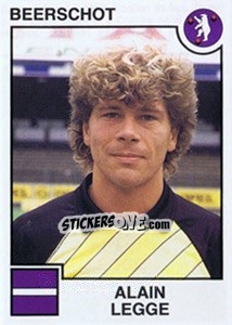 Sticker Alain Legge - Football Belgium 1984-1985 - Panini