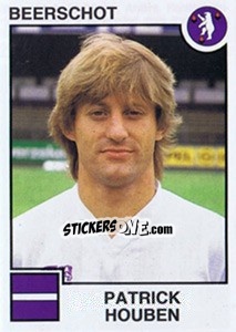 Sticker Patrick Houben - Football Belgium 1984-1985 - Panini
