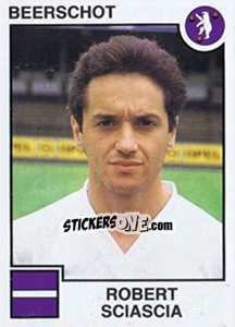 Cromo Robert Sciascia - Football Belgium 1984-1985 - Panini