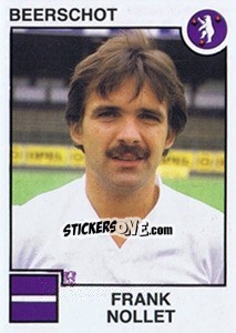 Sticker Frank Nollet - Football Belgium 1984-1985 - Panini