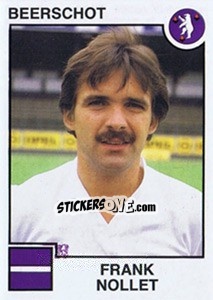 Sticker Frank Nollet - Football Belgium 1984-1985 n. 47 - Panini