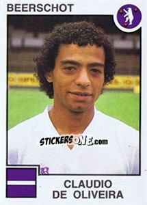 Sticker Claudio de Oliviera - Football Belgium 1984-1985 - Panini