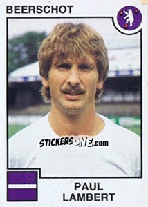 Cromo Paul Lambert - Football Belgium 1984-1985 n. 51 - Panini