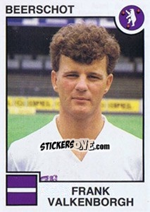 Sticker Frank Valkenborgh - Football Belgium 1984-1985 - Panini