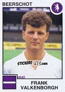 Sticker Frank Valkenborgh - Football Belgium 1984-1985 n. 52 - Panini