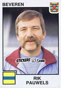 Sticker Rik Pauwels - Football Belgium 1984-1985 - Panini