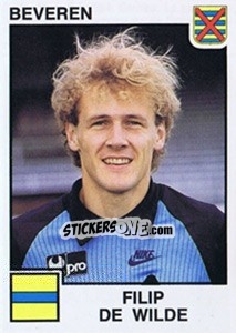Sticker Filip de Wilde - Football Belgium 1984-1985 - Panini