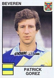 Cromo Patrick Gorez - Football Belgium 1984-1985 - Panini