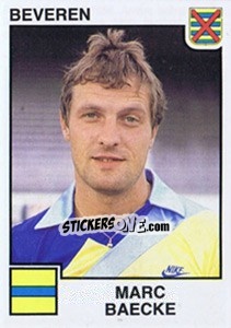 Sticker Marc Baecke - Football Belgium 1984-1985 - Panini