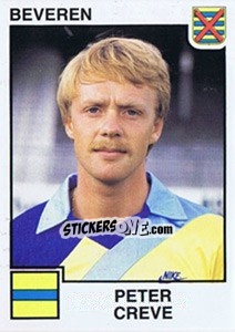 Figurina Peter Creve - Football Belgium 1984-1985 - Panini