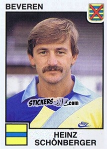 Cromo Heinz Schonberger - Football Belgium 1984-1985 - Panini