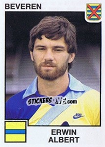 Sticker Erwin Albert - Football Belgium 1984-1985 - Panini