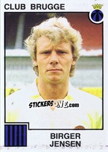 Cromo Birger Jensen - Football Belgium 1984-1985 - Panini