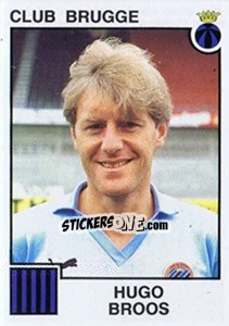 Sticker Hugo Broos - Football Belgium 1984-1985 - Panini