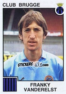Sticker Franky Vanderelst - Football Belgium 1984-1985 - Panini