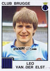 Sticker Leo van der Elst - Football Belgium 1984-1985 - Panini