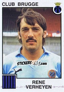 Sticker Rene Verheyen - Football Belgium 1984-1985 - Panini