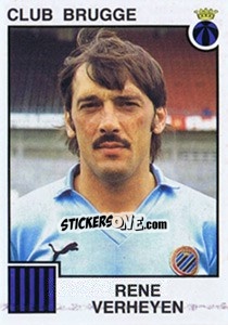 Sticker Rene Verheyen - Football Belgium 1984-1985 n. 85 - Panini