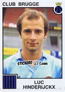 Sticker Luc Hinderijckx - Football Belgium 1984-1985 - Panini