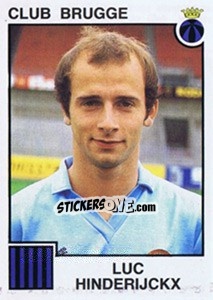 Sticker Luc Hinderijckx - Football Belgium 1984-1985 n. 86 - Panini