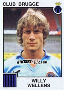 Sticker Willy Wellens - Football Belgium 1984-1985 n. 88 - Panini