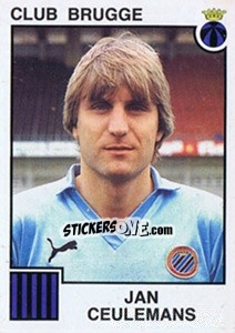 Sticker Jan Ceulemans - Football Belgium 1984-1985 - Panini