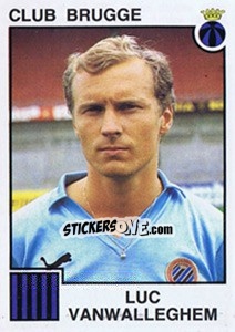 Cromo Luc van Walleghem - Football Belgium 1984-1985 - Panini