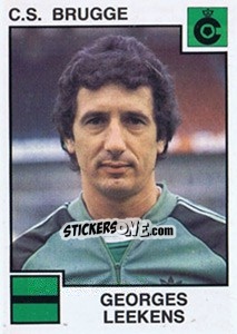 Figurina Georges Leekens - Football Belgium 1984-1985 - Panini