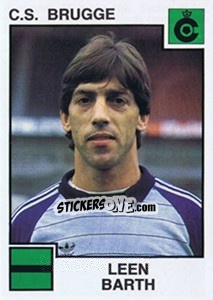 Sticker Leen Barth - Football Belgium 1984-1985 - Panini