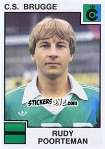 Cromo Rudy Poorteman - Football Belgium 1984-1985 n. 98 - Panini