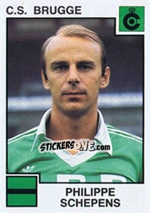 Sticker Philippe Schepens - Football Belgium 1984-1985 - Panini