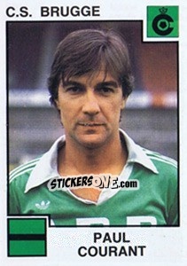Sticker Paul Courant - Football Belgium 1984-1985 n. 100 - Panini