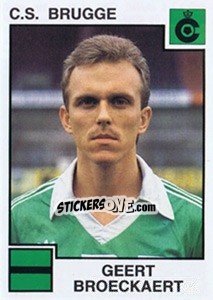 Cromo Geert Broeckaert - Football Belgium 1984-1985 - Panini