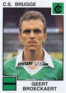 Sticker Geert Broeckaert - Football Belgium 1984-1985 n. 103 - Panini