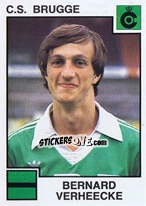 Cromo Bernard Verheecke - Football Belgium 1984-1985 - Panini