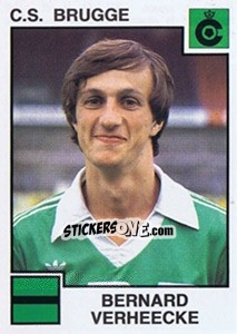 Figurina Bernard Verheecke - Football Belgium 1984-1985 n. 107 - Panini