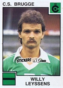 Sticker Willy Leyssens - Football Belgium 1984-1985 n. 110 - Panini