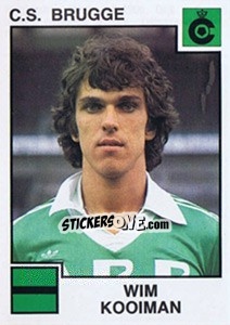 Sticker Wim Kooiman - Football Belgium 1984-1985 - Panini
