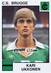 Sticker Kari Ukkonen - Football Belgium 1984-1985 - Panini