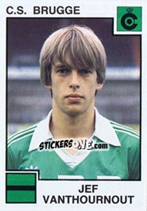 Sticker Jef Vanthournout - Football Belgium 1984-1985 n. 113 - Panini