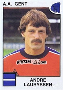 Sticker Andre Lauryssen - Football Belgium 1984-1985 n. 117 - Panini