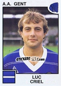 Sticker Luc Criel - Football Belgium 1984-1985 n. 119 - Panini