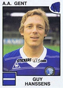 Sticker Guy Hanssens - Football Belgium 1984-1985 - Panini