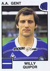 Sticker Willy Quipor - Football Belgium 1984-1985 - Panini