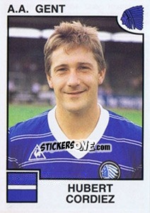 Sticker Hubert Cordiez - Football Belgium 1984-1985 n. 124 - Panini