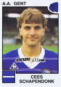 Sticker Cees Schapendonk - Football Belgium 1984-1985 - Panini