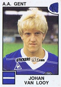 Sticker Johan van Looy - Football Belgium 1984-1985 n. 127 - Panini