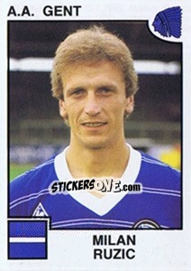 Sticker Milan Ruzic - Football Belgium 1984-1985 - Panini